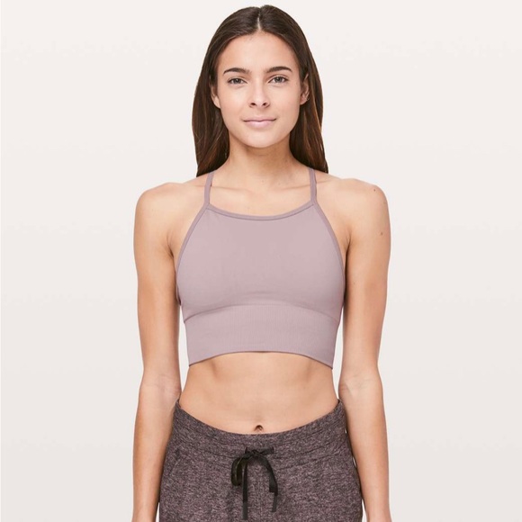 Ebb to the street long line bra in smokey blush - Picture 1 of 4